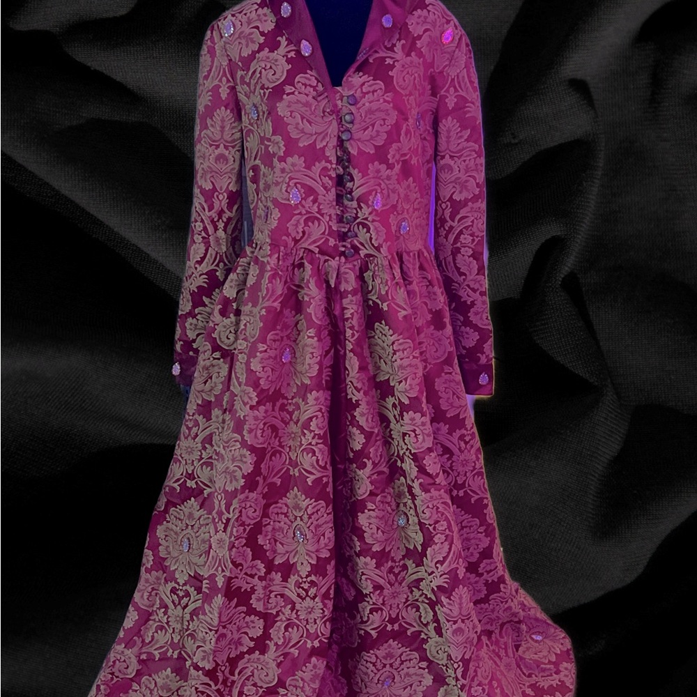 Renaissance style gown with embellishments